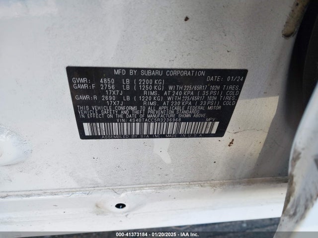 4S4BTACC5R3236968 Subaru Outback Premium