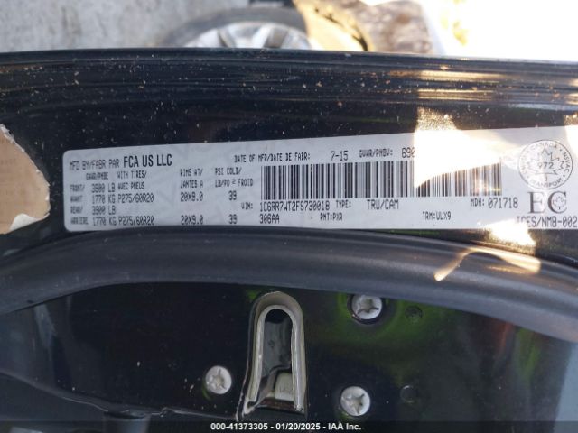 1C6RR7WT2FS730018 RAM 1500 Longhorn