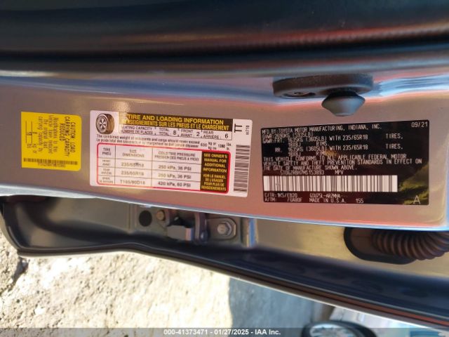 5TDGZRBH7MS153893 Toyota Highlander Xle