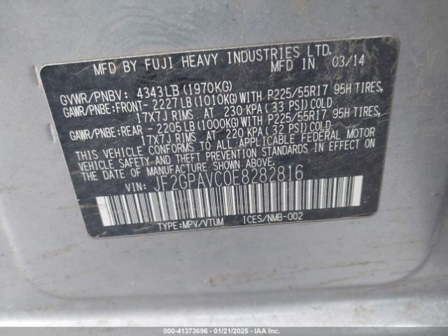 JF2GPAVC0E8282816 Subaru Xv Crosstrek 2.0i Premium