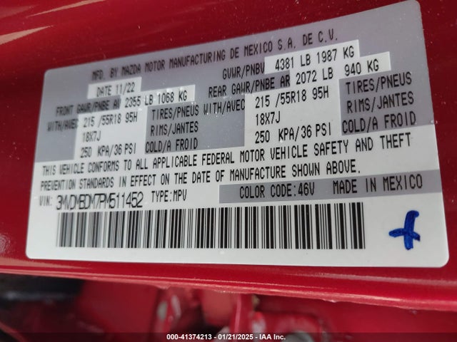 3MVDMBDM7PM511452 Mazda Cx-30 2.5 S Premium