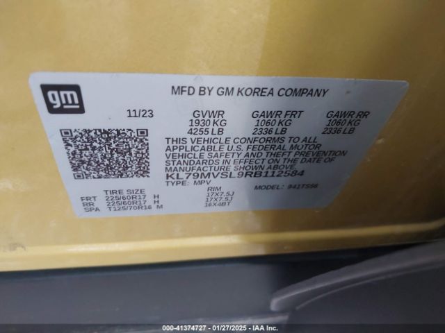 2024 CHEVROLET TRAILBLAZER KL79MVSL9RB112584 Photo 8