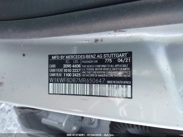 W1KWF8DB7MR650647 Mercedes-Benz C 300 Sedan