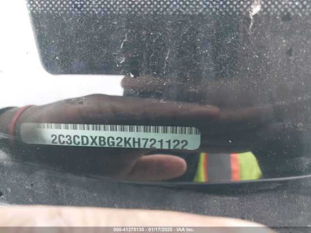 2C3CDXBG2KH721122 Dodge Charger Sxt Rwd