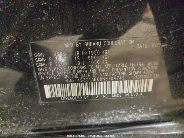 4S3GTAB68N3704742 Subaru Impreza Base 5-door