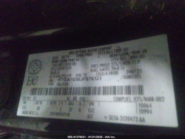 1FTEW1E56JFB76323 Ford F-150 Xlt
