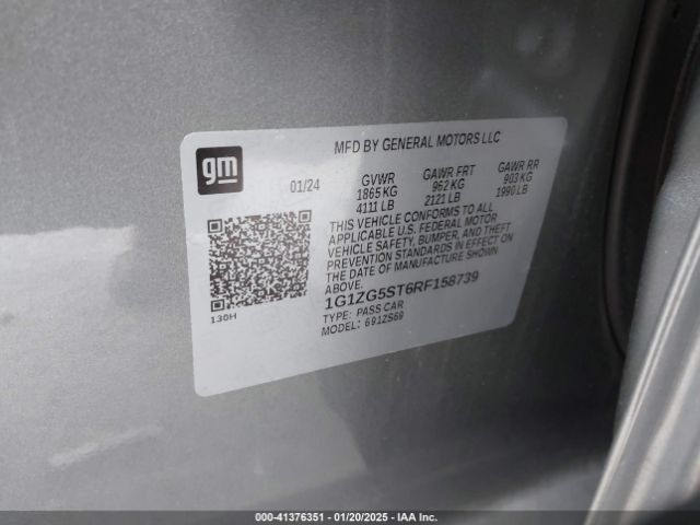 1G1ZG5ST6RF158739 Chevrolet Malibu Fwd Rs