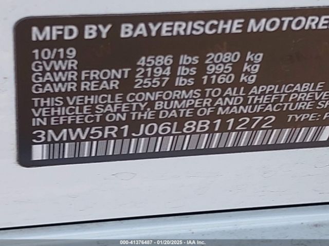 3MW5R1J06L8B11272 BMW 330I