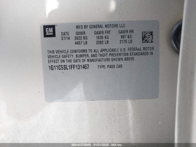 1G11C5SL1FF131467 Chevrolet MALIBU 1LT