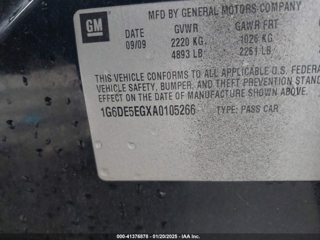 2010 CADILLAC CTS 1G6DE5EGXA0105266 Photo 8