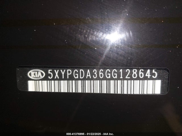 KIA Sorento 2.4l Lx 2016 5XYPGDA36GG128645 Image 9