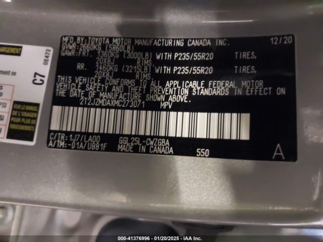 2T2JZMDAXMC273071 Lexus RX 350