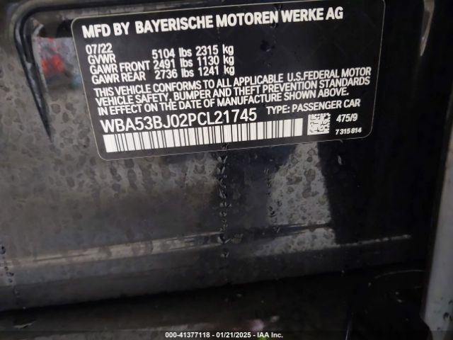 WBA53BJ02PCL21745 BMW 540 I