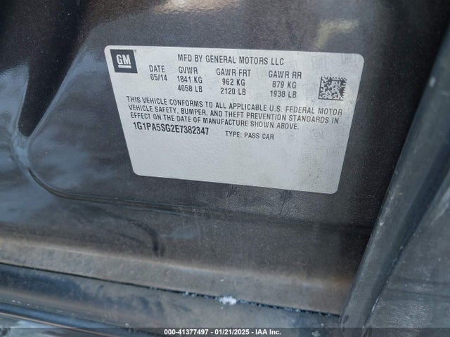 1G1PA5SG2E7382347 Chevrolet Cruze Ls Auto