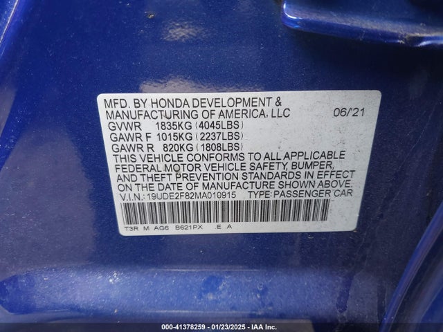 Acura Ilx Premium   A-spec Packages/technology   A-spec Packages 2021 19UDE2F82MA010915 Image 9