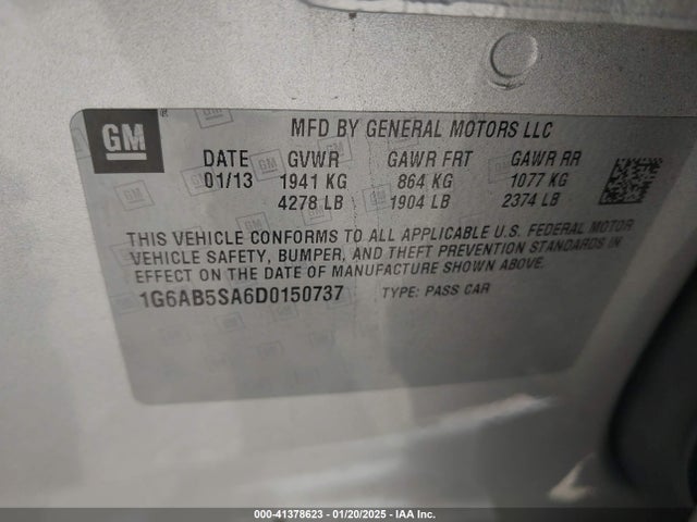 2013 CADILLAC ATS 1G6AB5SA6D0150737 Photo 8