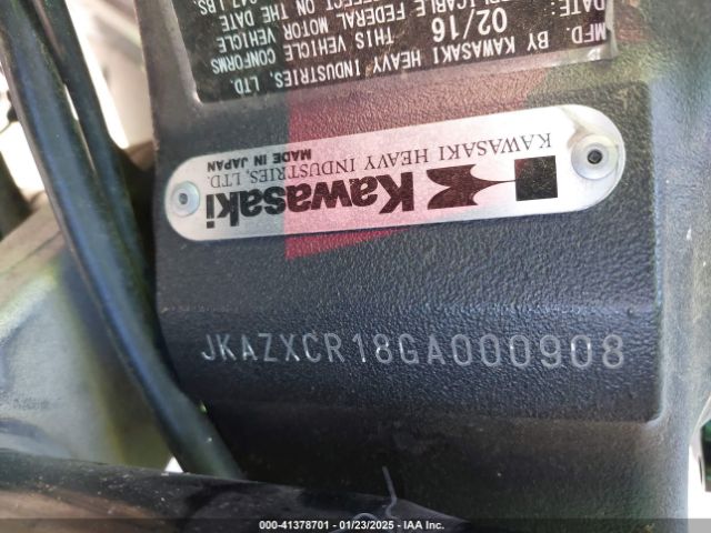 2016 KAWASAKI ZX1000 JKAZXCR18GA000908 Photo 9