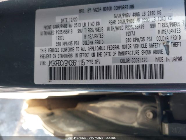 JM3KFBCY9M0361115 Mazda Cx-5 Carbon Edition Turbo