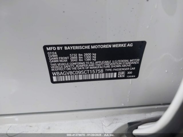 WBAGV8C09SCT15758 BMW M850i Gran Coupe Xdrive