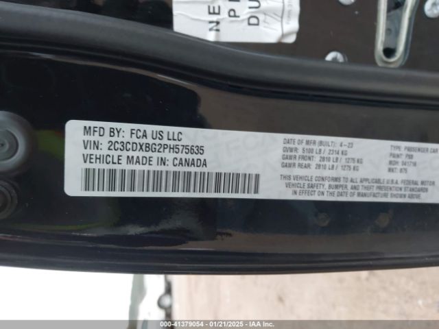 2C3CDXBG2PH575635 Dodge Charger Sxt