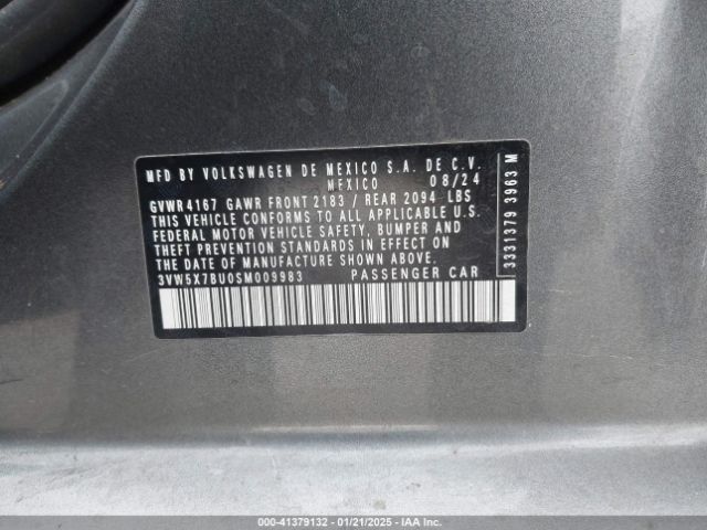 3VW5X7BU0SM009983 Volkswagen Jetta 1.5t S