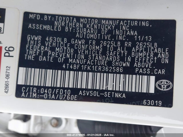Toyota CAMRY LE 2014 4T4BF1FK1ER362586 Image 9