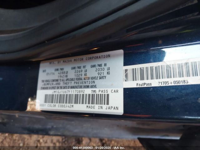 JM1GJ1U67F1170892 Mazda py