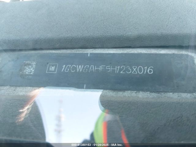 1GCWGAHF5H1238016 Chevrolet Express 2500 Work Van