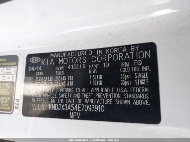 KNDJX3A54E7093910 KIA Soul !