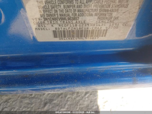 3N1CN8EV9ML903857 Nissan 2021