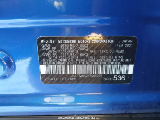 2022 MITSUBISHI ECLIPSE CROSS JA4ATWAA0NZ004293 Photo 8