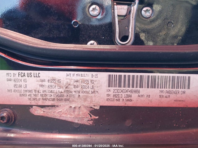 2C3CCAEGXFH920856 Chrysler 300C