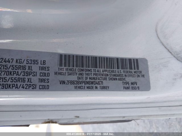 ZFB636VP6N6W04671 RAM Promaster City Cargo Van