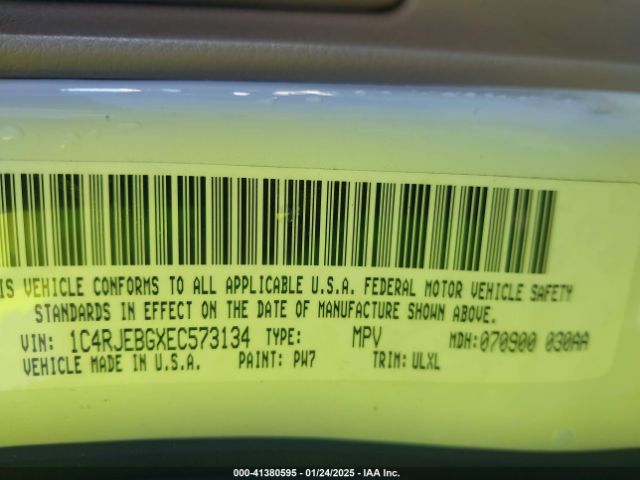 1C4RJEBGXEC573134 Jeep Grand Cherokee Limited