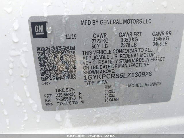 2020 CADILLAC XT6 1GYKPCRS5LZ130926 Photo 8