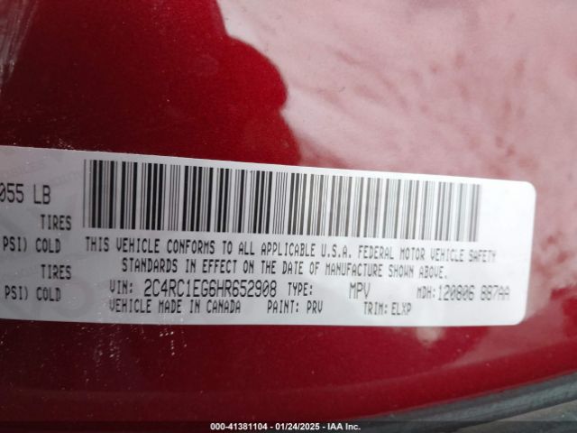 2C4RC1EG6HR652908 Chrysler Pacifica Touring-l Plus