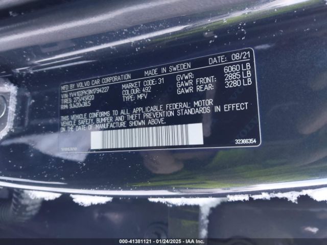 YV4102PK9N1794227 Volvo Xc90 T5 Momentum 7 Passenger