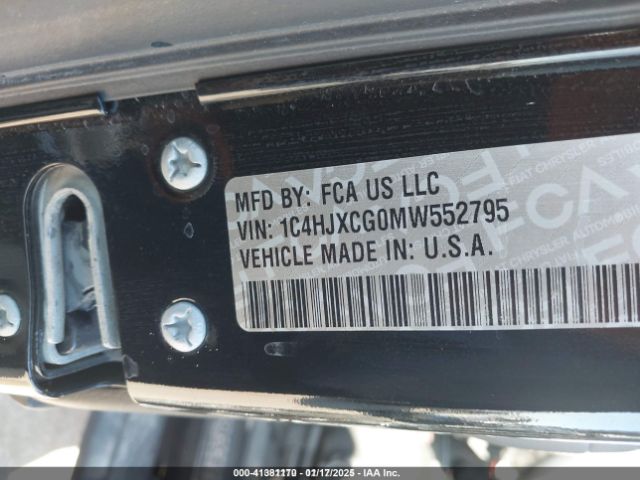 1C4HJXCG0MW552795 Jeep Wrangler Rubicon 4x4