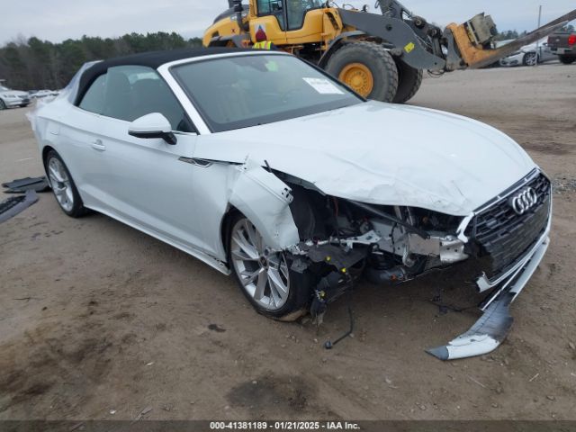 2021 AUDI A5 CABRIOLET WAUWAGF54MN004108