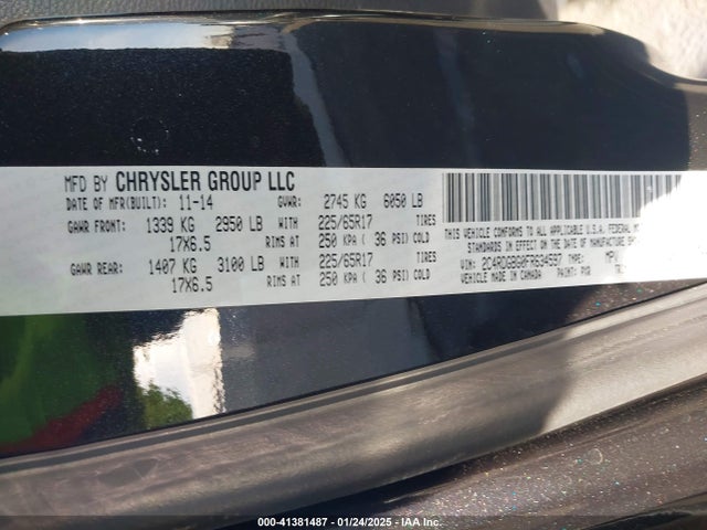 2C4RDGBG0FR634597 Dodge Grand Caravan Se