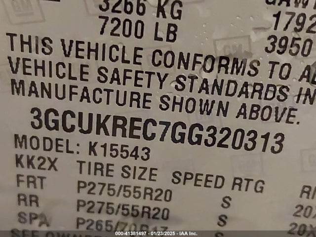 Chevrolet Silverado 1500 1lt 2016 3GCUKREC7GG320313 Image 9