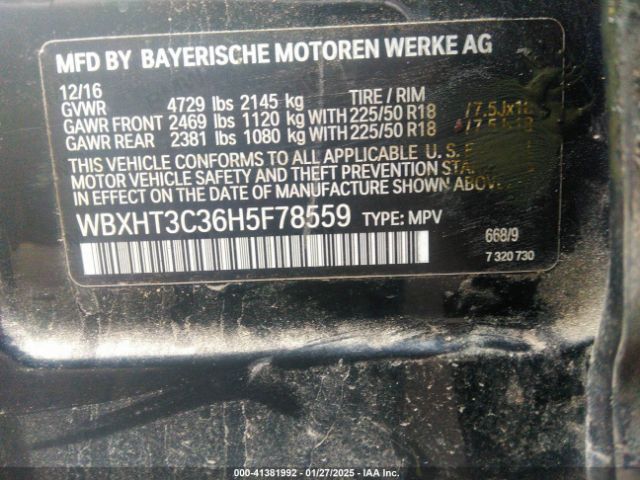 WBXHT3C36H5F78559 BMW X1 Xdrive28i