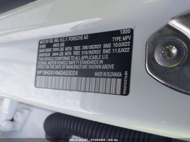 2021 PORSCHE CAYENNE E-HYBRID COUPE WP1BH2AY4MDA53024 Photo 8