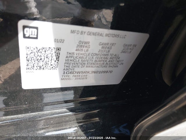 2022 CADILLAC CT5 1G6DW5RK3N0109970 Photo 8