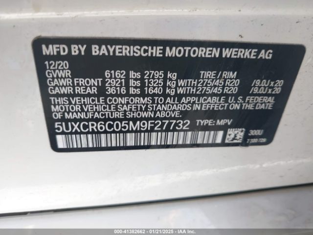 5UXCR6C05M9F27732 BMW X5 Xdrive40i
