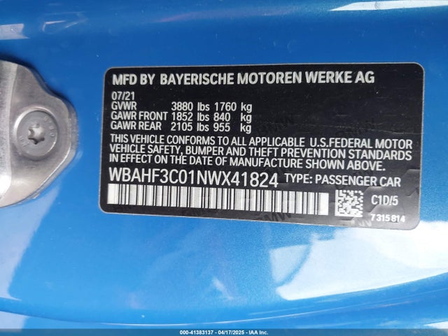 BMW Z4 2022 WBAHF3C01NWX41824 Image 9