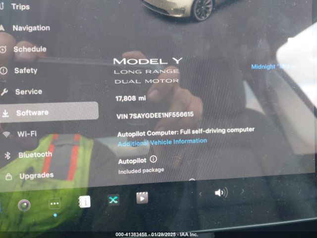 7SAYGDEE1NF556615 Tesla Model Y Long Range Dual Motor All-wheel Drive