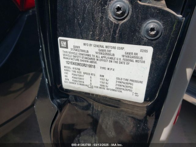 2005 CADILLAC ESCALADE 1GYEK63N55R219818 Photo 8