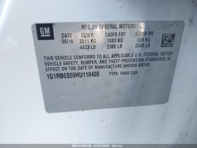 1G1RB6S59HU118400 Chevrolet Volt Premier