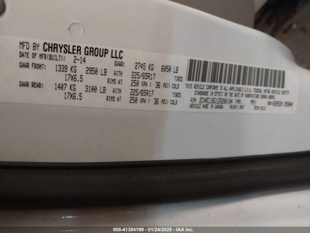 2014 CHRYSLER TOWN & COUNTRY 2C4RC1BG1ER280104 Photo 8